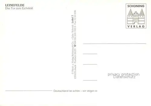 AK / Ansichtskarte Leinefelde Teilansichten Innenstadt Kirche Fachwerkhaus Leinefelde