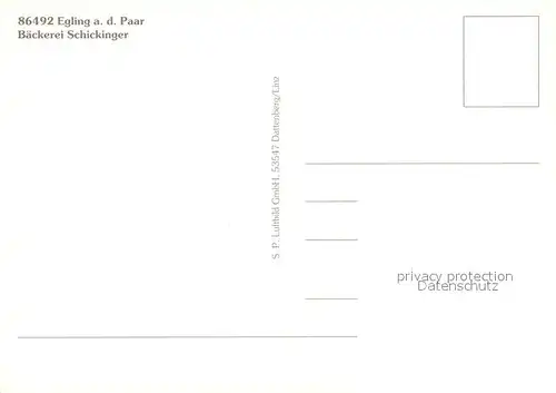 AK / Ansichtskarte Egling_Paar Fliegeraufnahme Egling Paar