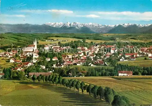 AK / Ansichtskarte Ebersberg_Oberbayern Blick vom Aussichtsturm auf Kaisergebirge und Grossvenediger Ebersberg Oberbayern