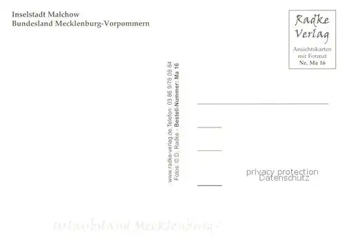 AK / Ansichtskarte Malchow Drehbruecke Rathaus Klosterkirche Hafen Fahrgastschiff Rehaklinik Malchow