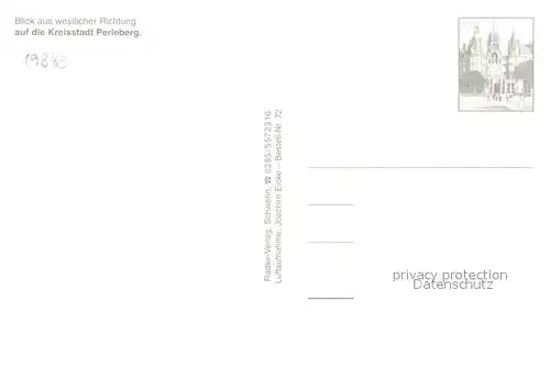 AK / Ansichtskarte Perleberg Fliegeraufnahme Perleberg