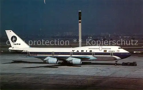 AK / Ansichtskarte Flugzeuge_Zivil Varig SA Boeing 747 341 PP VOB MSN 24107 Flugzeuge Zivil