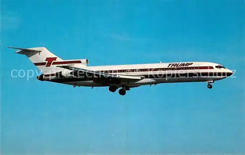 AK / Ansichtskarte Flugzeuge_Zivil Trump Shuttle Boeing 727 214 N909TS MSN 19686 Flugzeuge Zivil