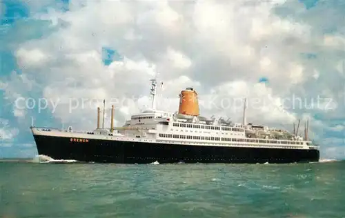 AK / Ansichtskarte Schiffe_Ships_Navires Vierschrauben T.S. Bremen  Schiffe_Ships_Navires