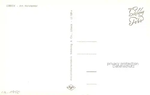 AK / Ansichtskarte Luebeck Luebeck Holstentor  Luebeck