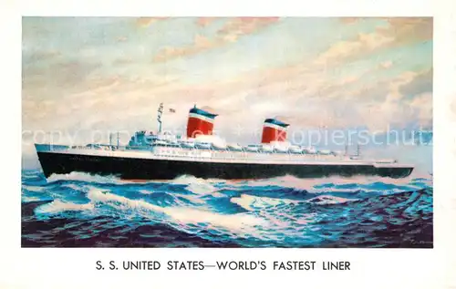 AK / Ansichtskarte Dampfer_Oceanliner S.S. United States  Dampfer Oceanliner