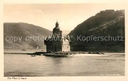AK / Ansichtskarte Foto_Zeitz_F.G._Nr. 1304 Die Pfalz Caub  Foto_Zeitz_F.G._Nr.