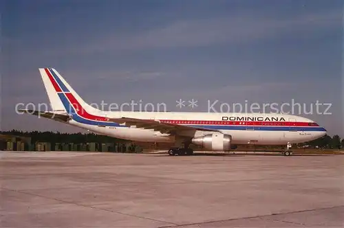 AK / Ansichtskarte Flugzeuge_Zivil Dominicana de Aviacion A 300 B4 203 N216PA  Flugzeuge Zivil