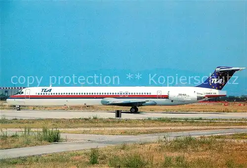 AK / Ansichtskarte Flugzeuge_Zivil TEA DC 9 82 I SMER  Flugzeuge Zivil