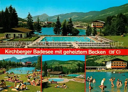 AK / Ansichtskarte Kirchberg_Tirol Kirchberger Badesee Freibad Liegewiese Kirchberg Tirol