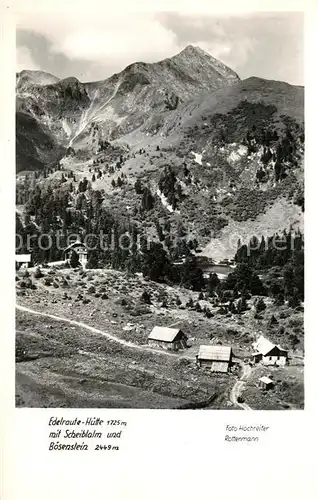 AK / Ansichtskarte Edelrautehuette Scheiblalm Boesenstein Edelrautehuette