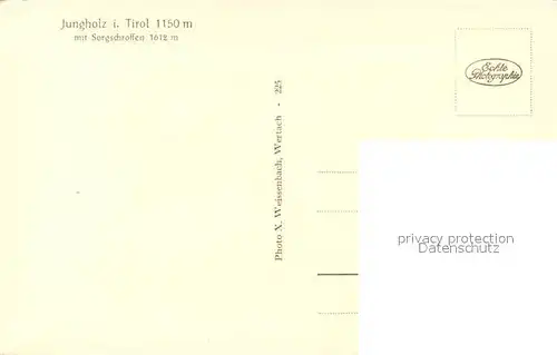 AK / Ansichtskarte Jungholz_Tirol Panorama Sorgschrompfen Jungholz Tirol