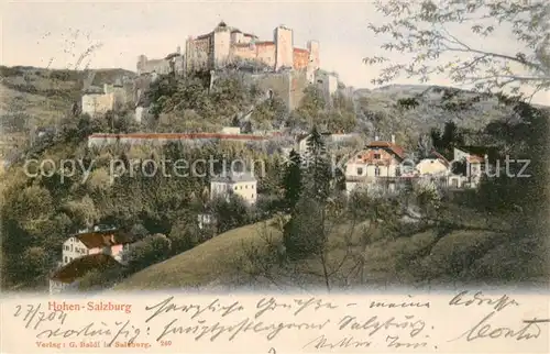 AK / Ansichtskarte Hohensalzburg Schloss Panorama Hohensalzburg