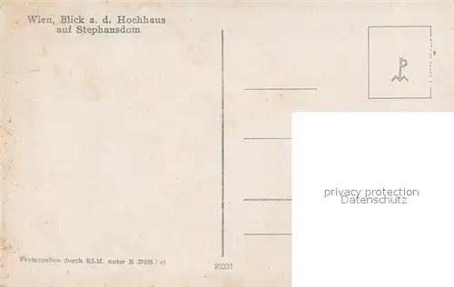 AK / Ansichtskarte Wien Stephansdom Wien