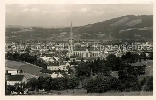 AK / Ansichtskarte Linz_Donau Panorama Muenster Linz_Donau