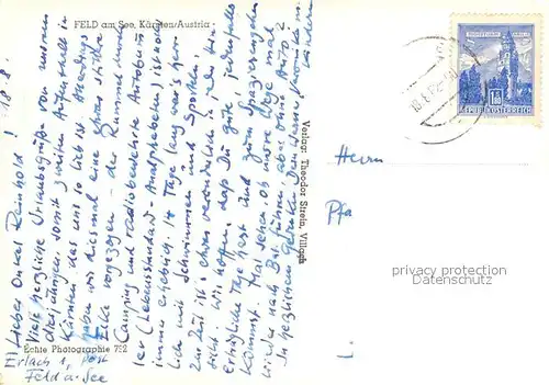 AK / Ansichtskarte Feld_See Panorama Feld_See