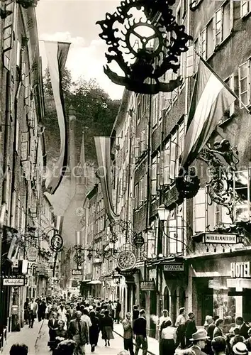 AK / Ansichtskarte Salzburg_Oesterreich Getreidegasse Salzburg_Oesterreich