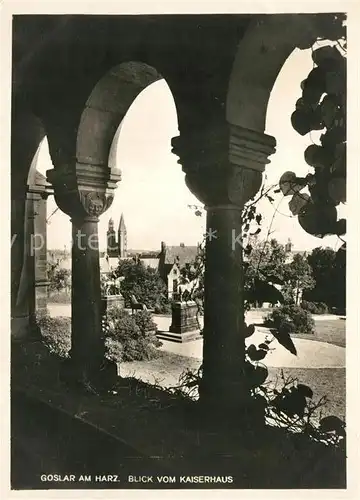 AK / Ansichtskarte Goslar Blick vom Kaiserhaus Goslar