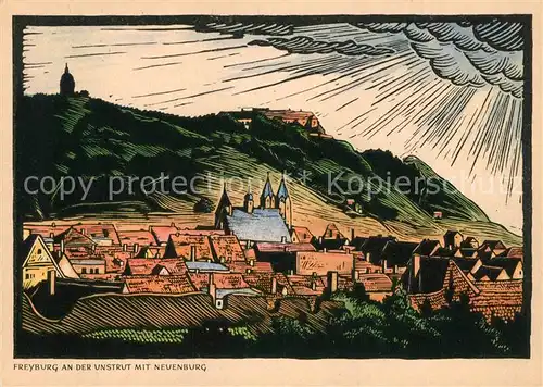 AK / Ansichtskarte Freyburg_Unstrut Panorama Neuenburg Freyburg_Unstrut