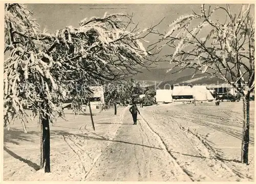 AK / Ansichtskarte Georgenfeld Winterlandschaft Georgenfeld