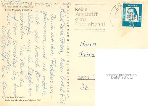 AK / Ansichtskarte Georgenfeld Winterlandschaft Georgenfeld