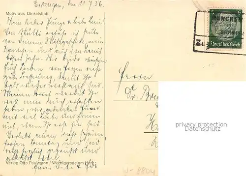 AK / Ansichtskarte Dinkelsbuehl Stadtansicht  Dinkelsbuehl