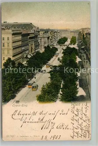 AK / Ansichtskarte Wien Opernring Wien