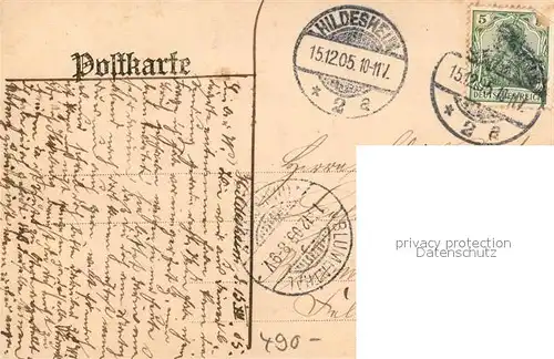 AK / Ansichtskarte Osnabrueck Haseparthie mit Pernickelthurm Osnabrueck