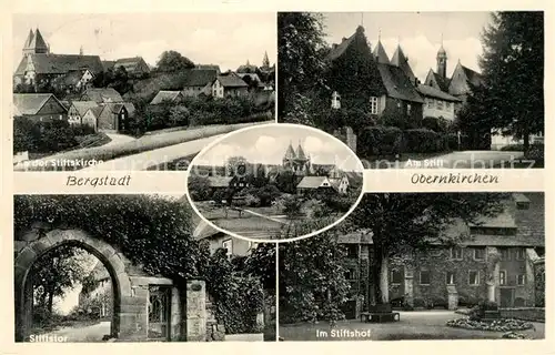 AK / Ansichtskarte Obernkirchen Stiftskirche Am Stift Stiftstor Im Stiftshof Obernkirchen