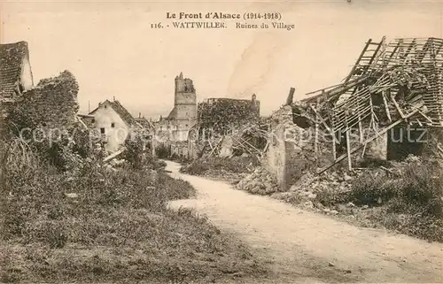 AK / Ansichtskarte Wattwiller Ruines du Village Wattwiller