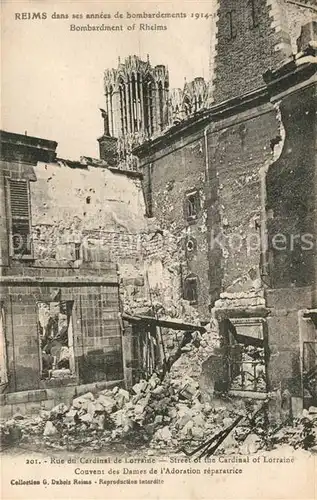 AK / Ansichtskarte Reims_Champagne_Ardenne dans ses annees de bombardements 1914 Reims_Champagne_Ardenne