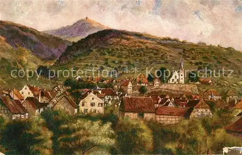 AK / Ansichtskarte Zwingenberg_Bergstrasse Panorama Zwingenberg_Bergstrasse