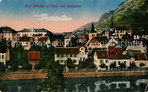 AK / Ansichtskarte Bad_Muenster_Stein_Ebernburg mit Rotenfels Bad_Muenster