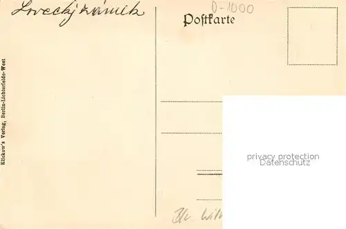 AK / Ansichtskarte Grunewald_Berlin Jagdschloss Grunewald Grunewald Berlin