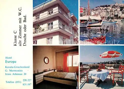 AK / Ansichtskarte Kavala_Cavala Hotel Europa Kavala_Cavala