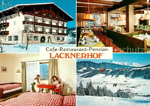 AK / Ansichtskarte Flachau Cafe Restaurant Pension Lacknerhof Flachau