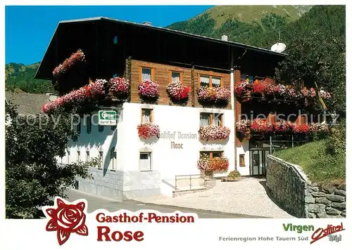 AK / Ansichtskarte Virgen Gasthaus Pension Rose Virgen