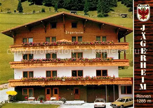 AK / Ansichtskarte Rinnen_Tirol Pension Jaegerheim Rinnen Tirol