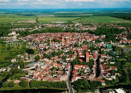 AK / Ansichtskarte Parchim Historische Altstadt Fliegeraufnahme Parchim