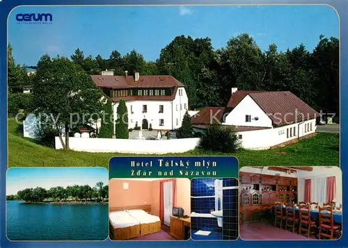 AK / Ansichtskarte Zdar_nad_Sazavou_Saar Hotel Talsky mlyn Zdar_nad_Sazavou_Saar