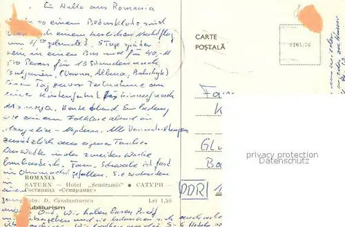 AK / Ansichtskarte Saturn Hotel Semiramis Saturn