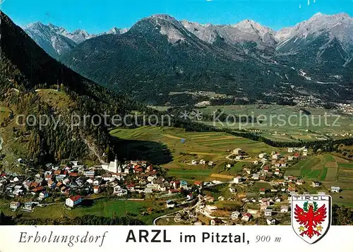 AK / Ansichtskarte Arzl_Pitztal Fliegeraufnahme Arzl Pitztal