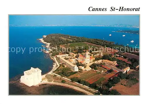 AK / Ansichtskarte Cannes_Alpes Maritimes Saint Honorat Fliegeraufnahme Cannes Alpes Maritimes