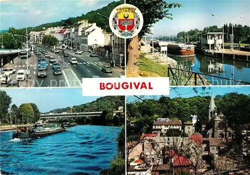 AK / Ansichtskarte Bougival Quai Georges Clemenceau Ecluse Eglise Bougival