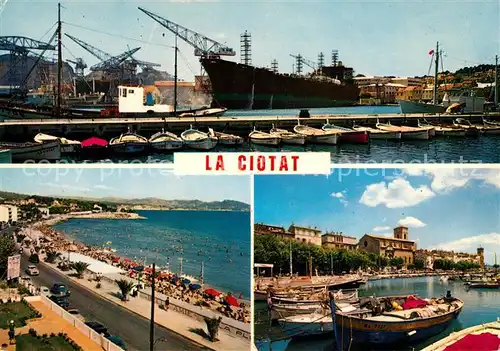 AK / Ansichtskarte La_Ciotat Hafen Strand Kirche  La_Ciotat