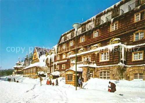 AK / Ansichtskarte Beskydy Hotel Tanecnica Winterlandschaft Beskydy