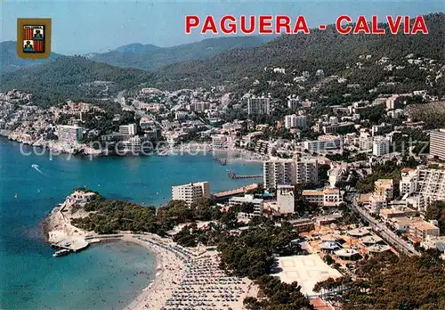 AK / Ansichtskarte Paguera_Mallorca_Islas_Baleares Calvia Fliegeraufnahme Paguera_Mallorca