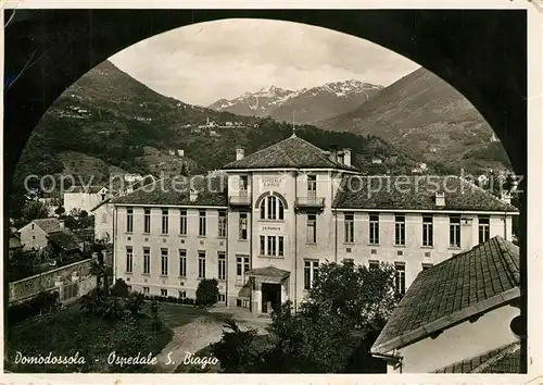 AK / Ansichtskarte Domodossola Ospedale S Biagio Domodossola