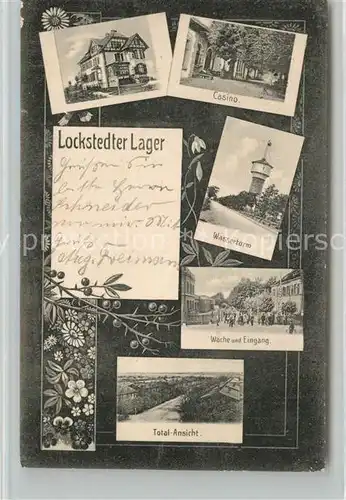 AK / Ansichtskarte Lockstedt Lockstedter Lager Casino Wasserturm Wache und Eingang Totalansicht Lockstedt