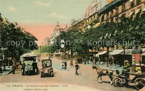 AK / Ansichtskarte Paris Le Boulevard des Italiens Paris